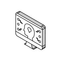 cifrar seguridad sistema isométrica icono vector ilustración