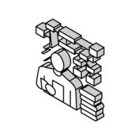 learning algorithm isometric icon vector illustration