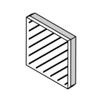 hard boards isometric icon vector illustration