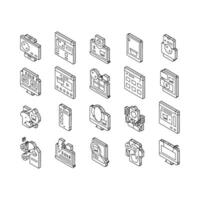 Ecommerce And Online Shopping isometric icons set vector