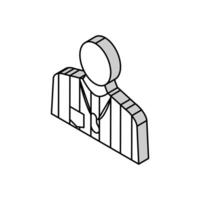 arbitrator judge or referee soccer isometric icon vector illustration