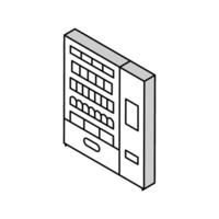 medical vending machine isometric icon vector illustration