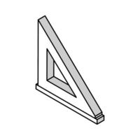 layout square carpenter tool isometric icon vector illustration