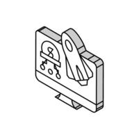 startup for earning money in internet isometric icon vector illustration