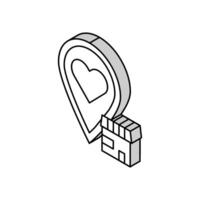 local business isometric icon vector illustration