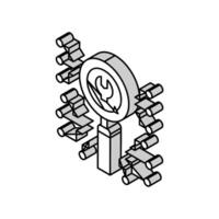 data loss prevention isometric icon vector illustration