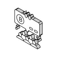 ico finance isometric icon vector illustration