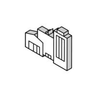 film studio isometric icon vector illustration