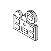 aga cleaning isometric icon vector illustration