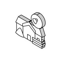 after builders cleaning isometric icon vector illustration