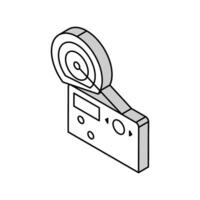 radio device isometric icon vector illustration