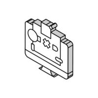 tracking number isometric icon vector illustration