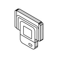 pressure monitor medical isometric icon vector illustration