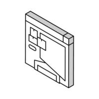 inventario valor reporte isométrica icono vector ilustración