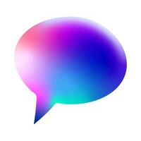 Bubble speech gradient. vector