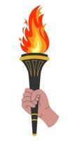 The Torch in the Hand vector