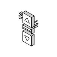 click scroll isometric icon vector illustration