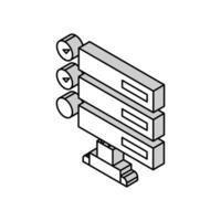 guideline system isometric icon vector illustration