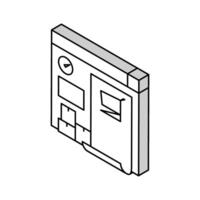 purchase order report isometric icon vector illustration