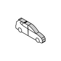 coche transporte isométrica icono vector ilustración