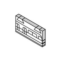 subway metro transport isometric icon vector illustration