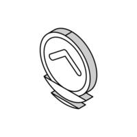 up scroll isometric icon vector illustration