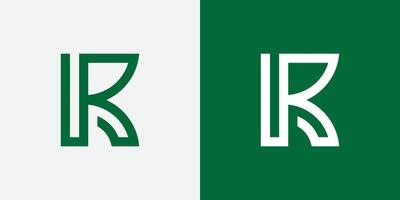 Creative and modern minimalist R letter logo design template for use any kind of business vector