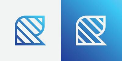 Letter R Wave Logo Design Modern Logo Designs Vector Illustration Template Free Vector