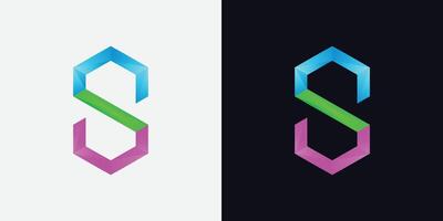 Vector Gradient S logo design