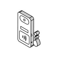 intercom contactless isometric icon vector illustration