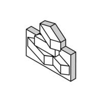 brick for building isometric icon vector illustration