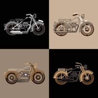 Motorcycle T-Shirt Designs vector