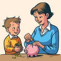 Early Financial Education vector