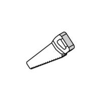 saw equipment isometric icon vector illustration