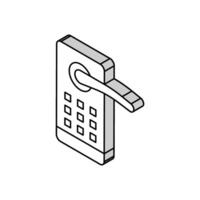 security computer application isometric icon vector illustration