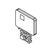 qr código para encontrar producto isométrica icono vector ilustración