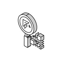 research qr code isometric icon vector illustration