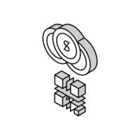 qr code for payment isometric icon vector illustration