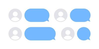 Chat speech bubbles. Vector icons