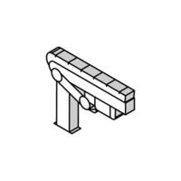 conveyor belt isometric icon vector illustration