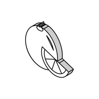 orange aromatherapy isometric icon vector illustration