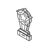 star award isometric icon vector illustration