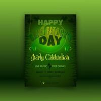 Saint Patrick's Day Or Happy St. Patrick's Day Template Design vector