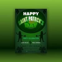 Saint Patrick's Day Or Happy St. Patrick's Day Template Design vector