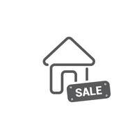 vector sticker for house for sale.