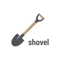 vector illustration of shovel design.