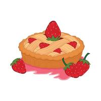 illustration of pie vector