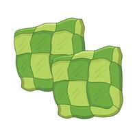 ilustración de ketupat vector