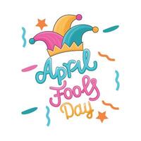 illustration of april fools day vector