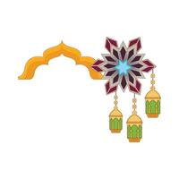 illustration of ramadan frame vector